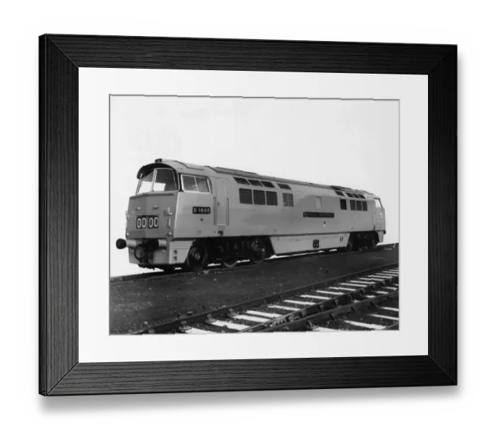 Framed Print : No D1000 Western Enterprise - Western Class Diesel Hydraulic Locomotive