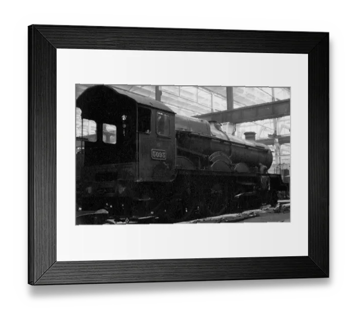 Framed Print : Upton Castle at Swindon Works, December 1961