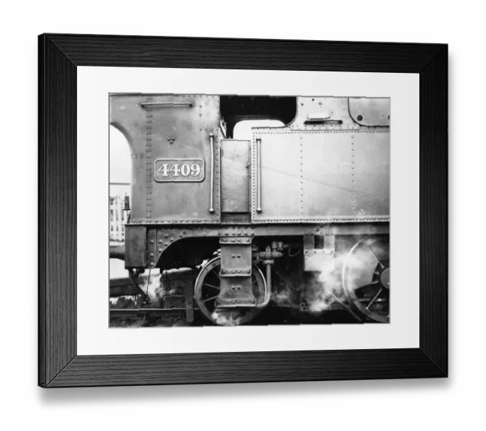 Framed Print : No 4409 Prairie Tank Locomotive - Detail of cabside Framed Print : No 4409 Prairie Tank Locomotive - Detail of cabside