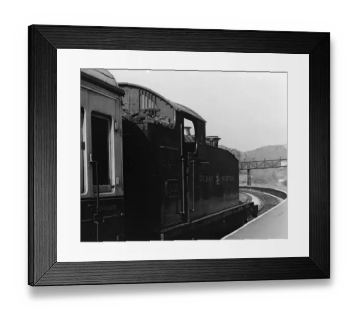 Framed Print : No 4588 Prairie Tank Locomotive at Kingswear, 22nd March 1973 Framed Print : No 4588 Prairie Tank Locomotive at Kingswear, 22nd March 1973