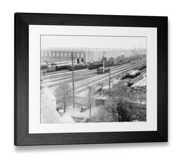 Framed Print : View of the south side of A Shop, c1914 Framed Print : View of the south side of A Shop, c1914