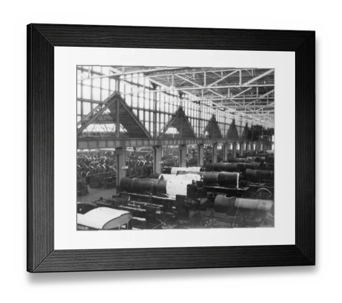 Framed Print : AE Erecting Shop, c1910 Framed Print : AE Erecting Shop, c1910