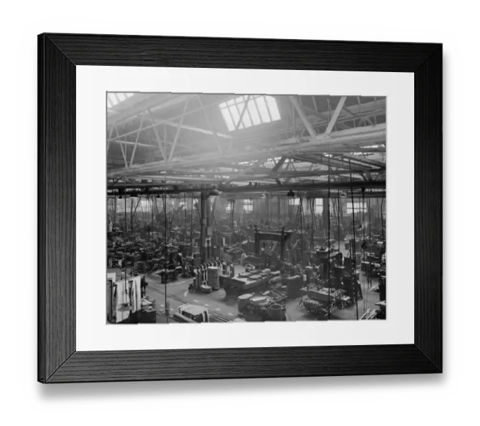 Framed Print : AM Machine Shop, 1946 Framed Print : AM Machine Shop, 1946