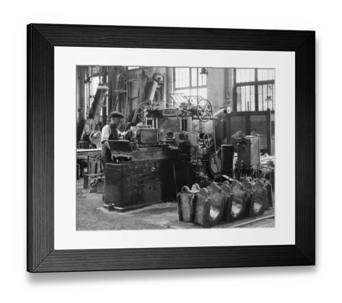 Framed Print : AM Machine Shop, 1934 Framed Print : AM Machine Shop, 1934