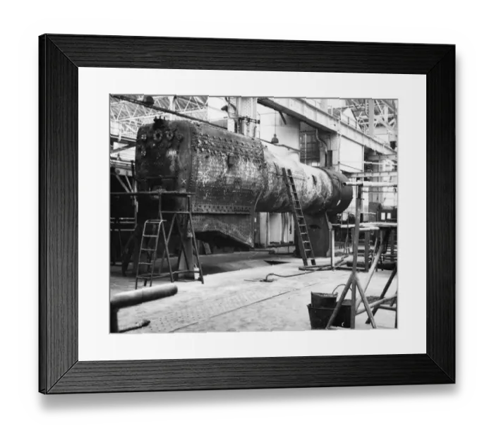 Framed Print : AV Boiler Shop, December 1962