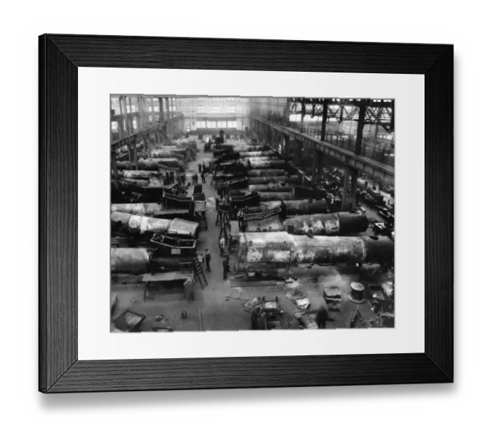 Framed Print : AV Boiler Shop, c1920s Framed Print : AV Boiler Shop, c1920s