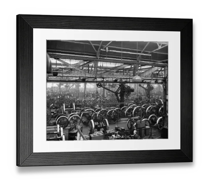 Framed Print : AW Wheel Shop