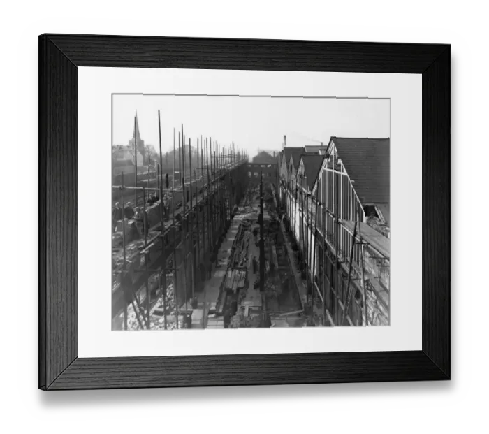 Framed Print : B Shed - extension, c1930 Framed Print : B Shed - extension, c1930