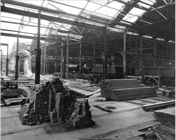 B Shed - extension, March 1930