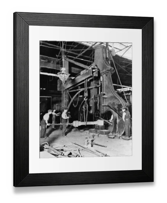 Framed Print : F Shop - Steam Hammer Shop, 1936