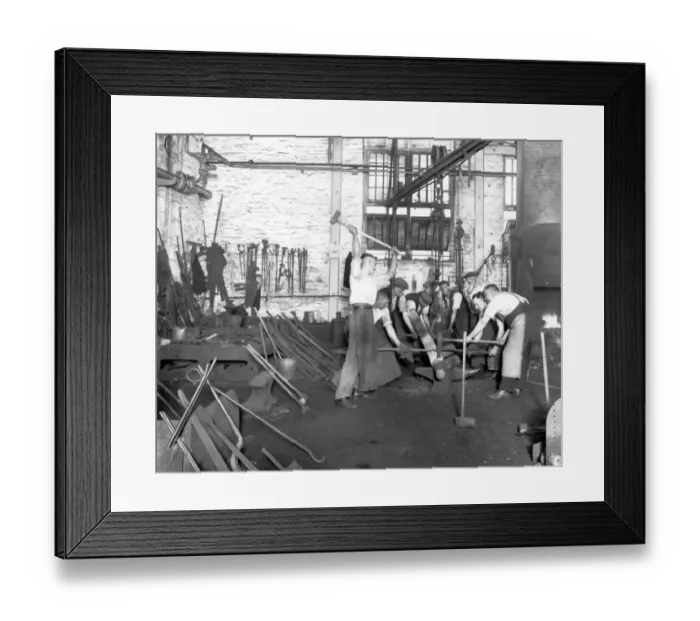 Framed Print : F Shop - Blacksmiths Shop, 1936 Framed Print : F Shop - Blacksmiths Shop, 1936