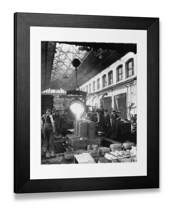 Framed Print : J Shop - Iron Foundry, 1951