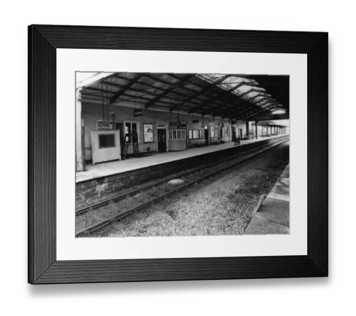 Framed Print : Internal View of Frome Station, Somerset, c. 1970