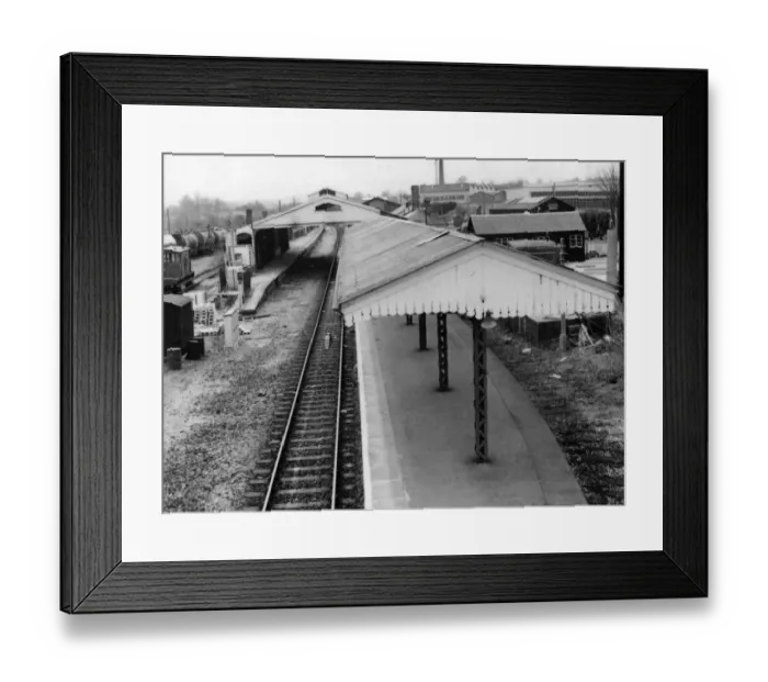 Framed Print : Frome Station, Somerset, c. 1970