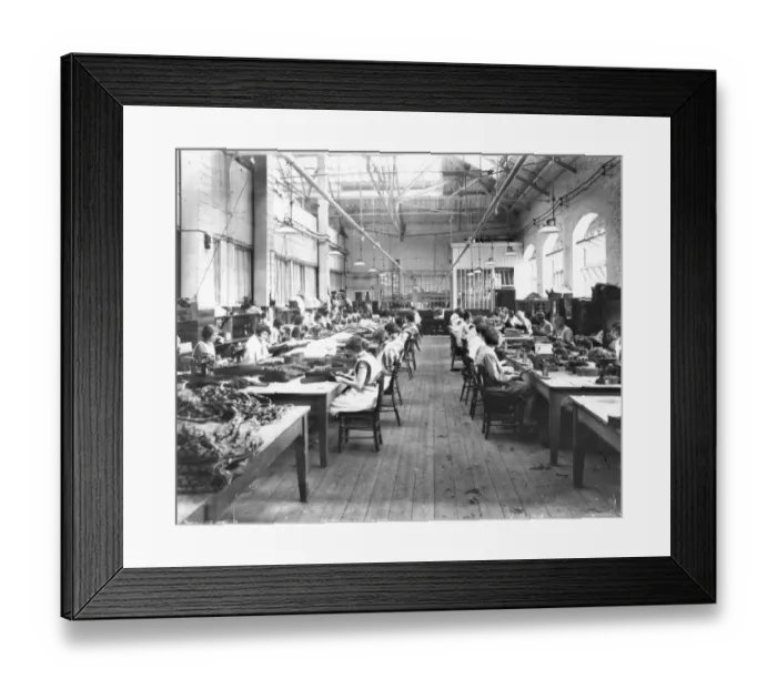Framed Print : No 9 Shop, Sewing Room, 1930 Framed Print : No 9 Shop, Sewing Room, 1930