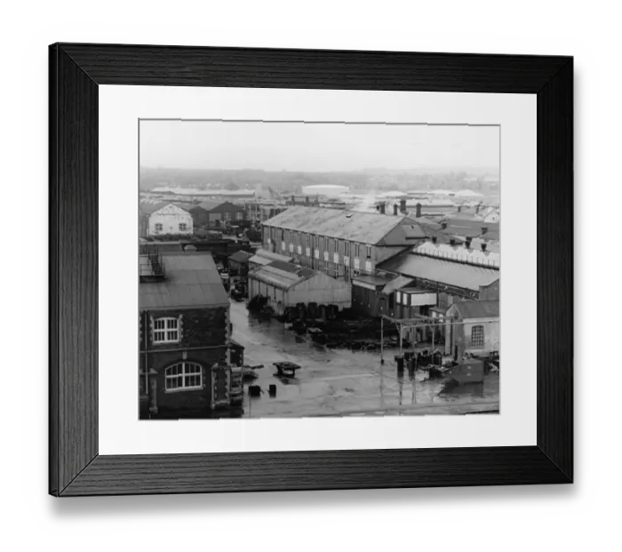 Framed Print : View of Swindon Works, c1980s Framed Print : View of Swindon Works, c1980s