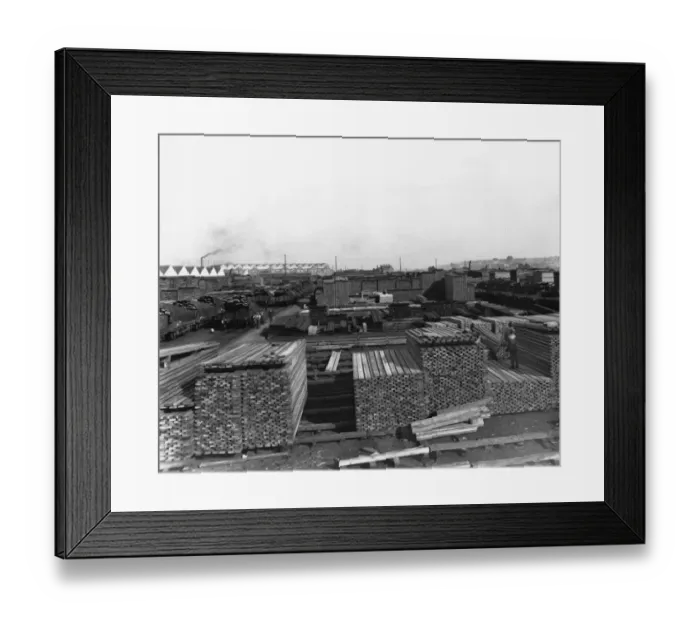 Framed Print : No 1 Shop, Timber Yard, 1928 Framed Print : No 1 Shop, Timber Yard, 1928
