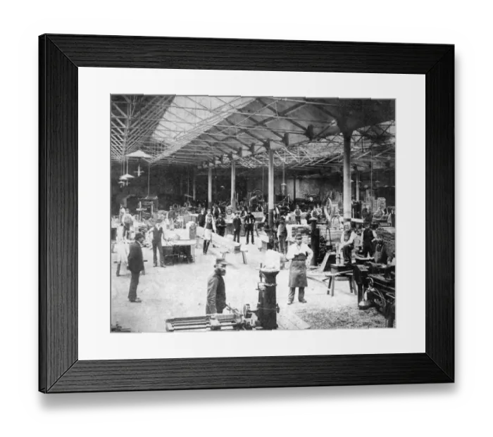 Framed Print : Old Saw Mills, Newburn Crescent, c1870