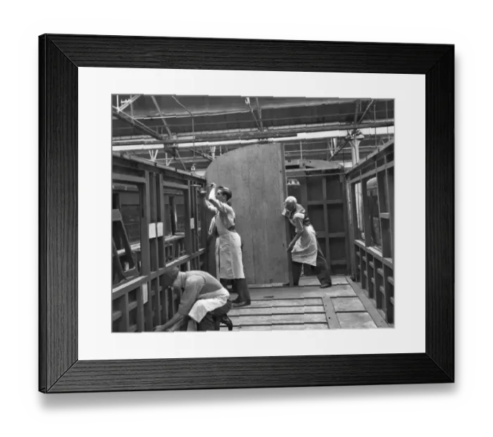 Framed Print : No 4 Shop, Carriage Body Shop, 1946 Framed Print : No 4 Shop, Carriage Body Shop, 1946