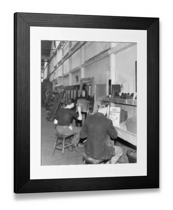 Framed Print : No 8 Shop, Carriage Paint Shop, 1953 Framed Print : No 8 Shop, Carriage Paint Shop, 1953