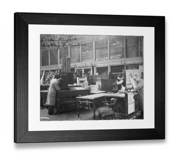 Framed Print : No 12 Shop, Carpenters Shop, 1953 Framed Print : No 12 Shop, Carpenters Shop, 1953