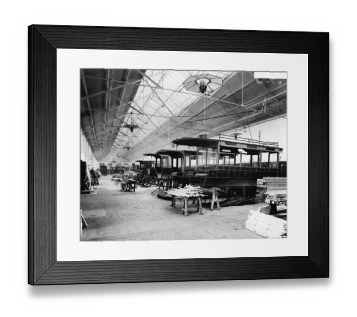 Framed Print : No 17 Shop, Road Vehicle Shop, 1907 Framed Print : No 17 Shop, Road Vehicle Shop, 1907