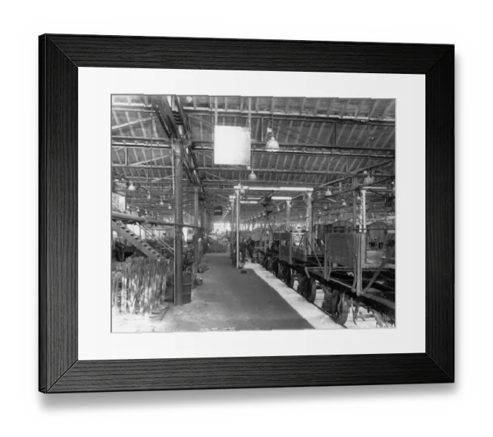 Framed Print : No 21 Shop, Wagon Repair and Building Shop, c1930 Framed Print : No 21 Shop, Wagon Repair and Building Shop, c1930