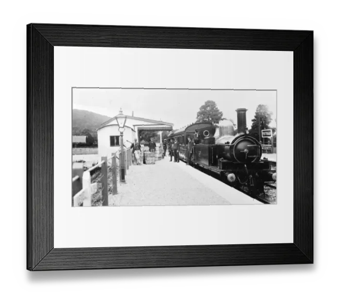 Framed Print : Ystrad Station, South Wales, c. 1900 Framed Print : Ystrad Station, South Wales, c. 1900
