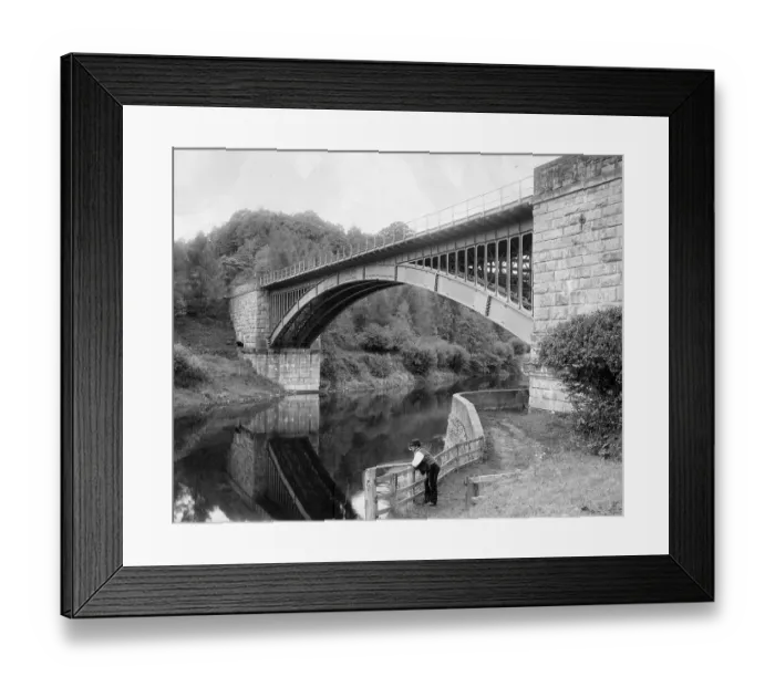 Framed Print : Victoria Bridge, Arley, c.1890s Framed Print : Victoria Bridge, Arley, c.1890s