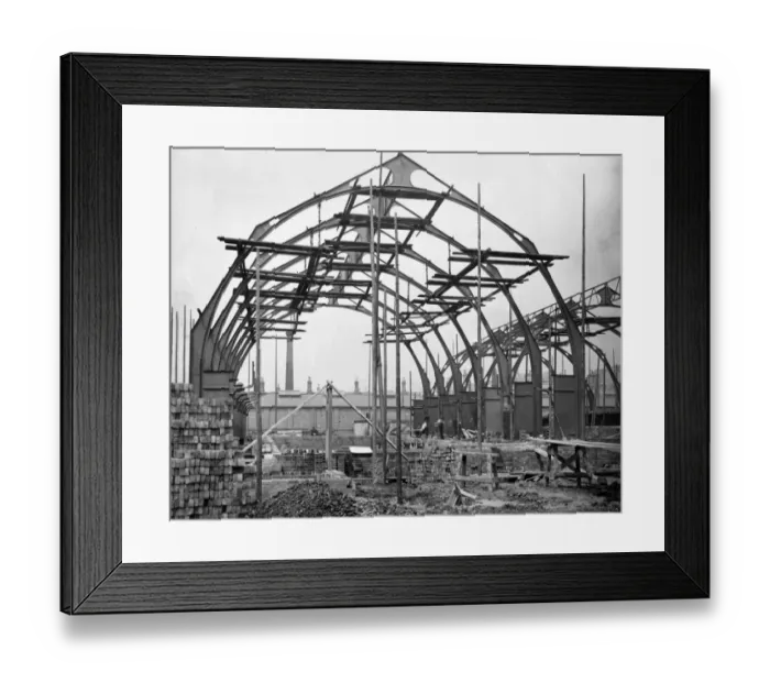 Framed Print : Construction of Medical Fund Society, Milton Road, c1891