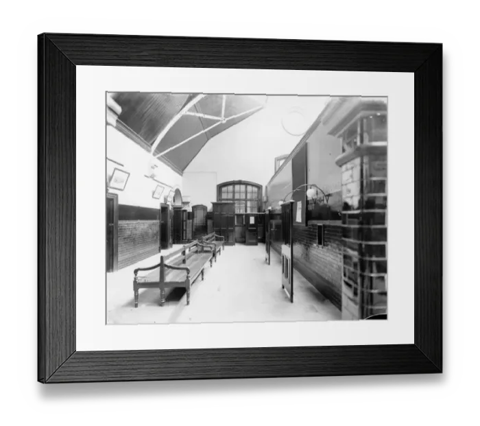 Framed Print : Medical Fund Dispensary Waiting Room, Milton Road, 1920 Framed Print : Medical Fund Dispensary Waiting Room, Milton Road, 1920