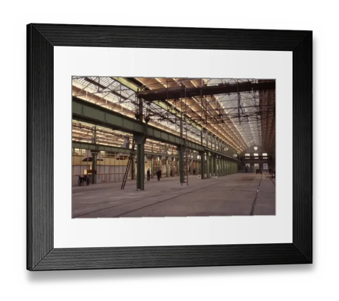 Framed Print : Internal view of B Shed, c1990s