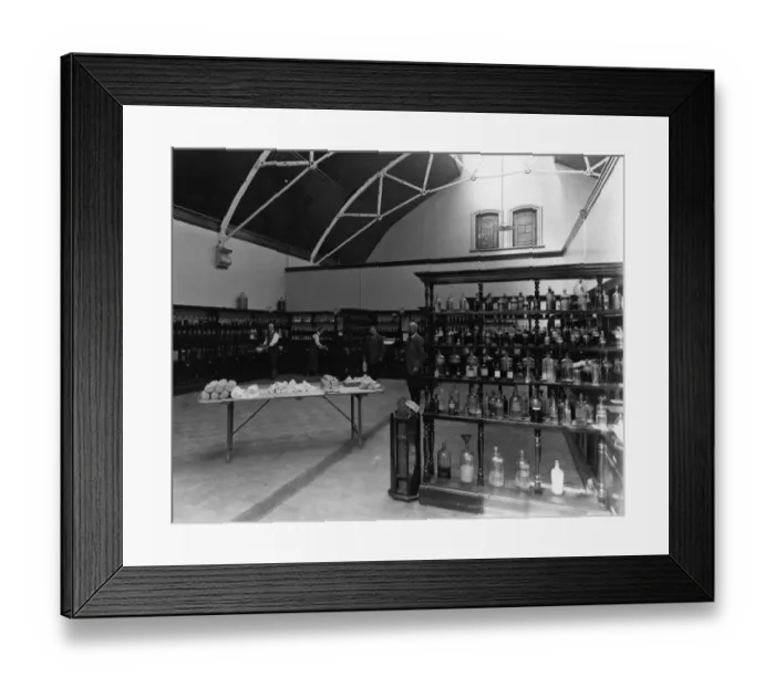 Framed Print : Medical Fund Dispensary, 1907 Framed Print : Medical Fund Dispensary, 1907