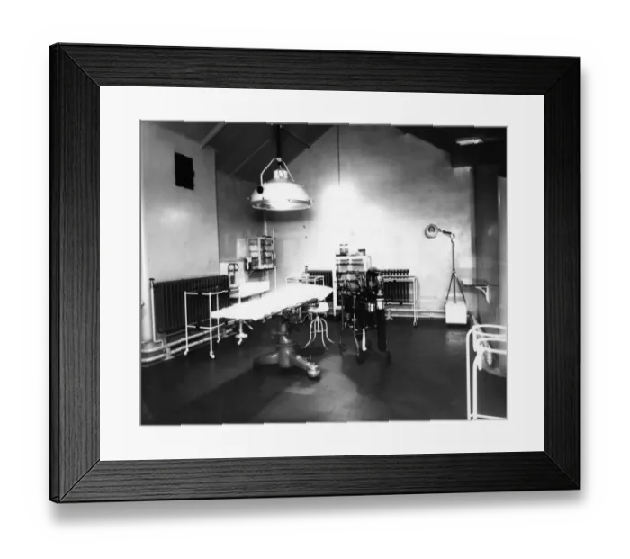 Framed Print : Medical Fund Hospital Operating Theatre, 1947