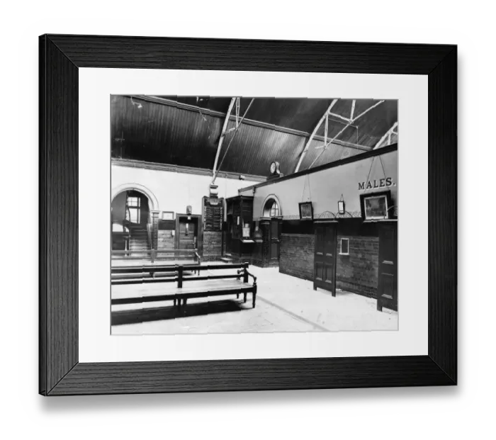 Framed Print : Medical Fund Dispensary Waiting Room, Milton Road, 1920
