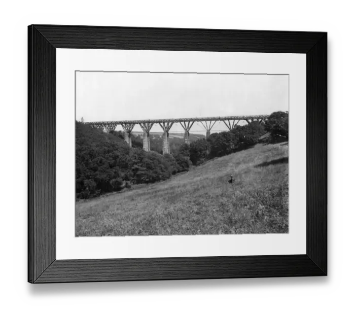 Framed Print : Ponsanooth Viaduct, c1920s