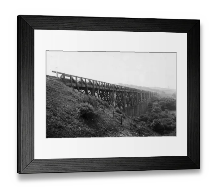 Framed Print : Penwithers Viaduct, 1920 Framed Print : Penwithers Viaduct, 1920