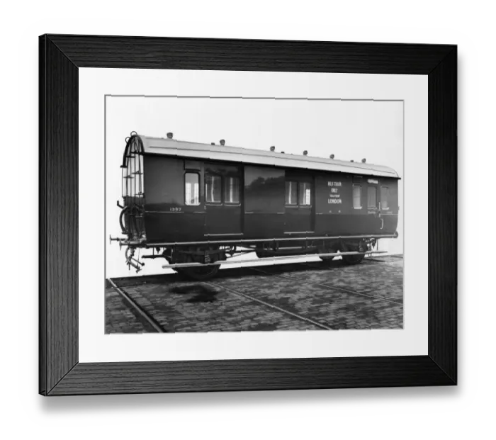 Framed Print : Milk Van No 1397