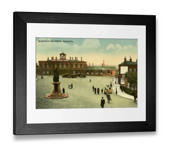 Framed Print : Reading Station, c1910 Framed Print : Reading Station, c1910