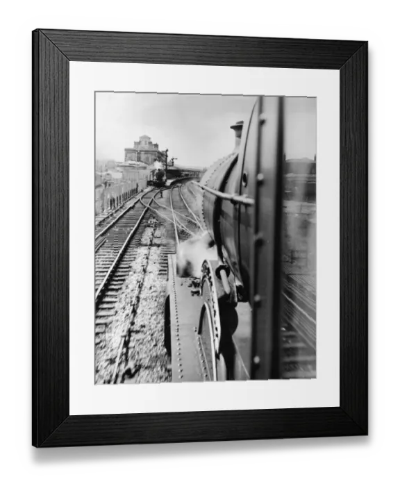Framed Print : Bristol bound locomotive approaching Reading Station, c1950s Framed Print : Bristol bound locomotive approaching Reading Station, c1950s