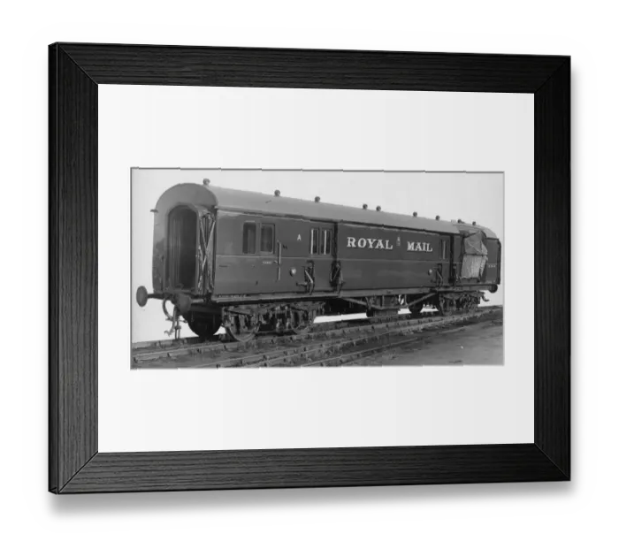 Framed Print : Post Office Sorting Van, c1950s Framed Print : Post Office Sorting Van, c1950s