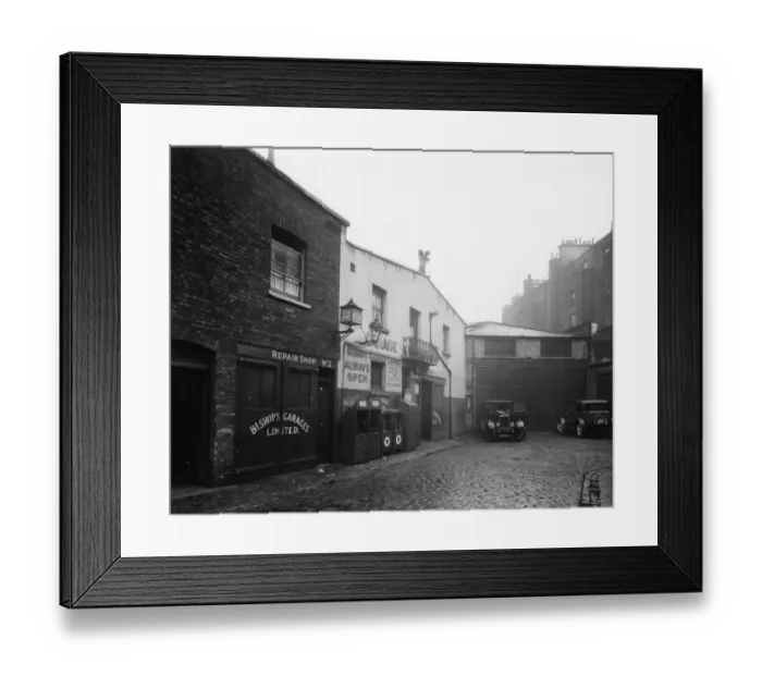 Framed Print : Bishops Road (Bishops Mews), Paddington, 1929