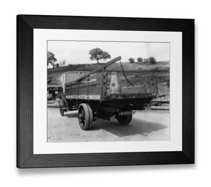 Framed Print : GWR 4 Ton Thornycroft Lorry, 1929