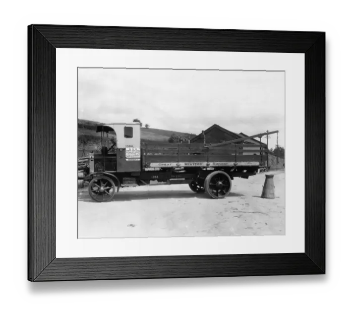 Framed Print : GWR 4 Ton Thornycroft Lorry, 1929 Framed Print : GWR 4 Ton Thornycroft Lorry, 1929