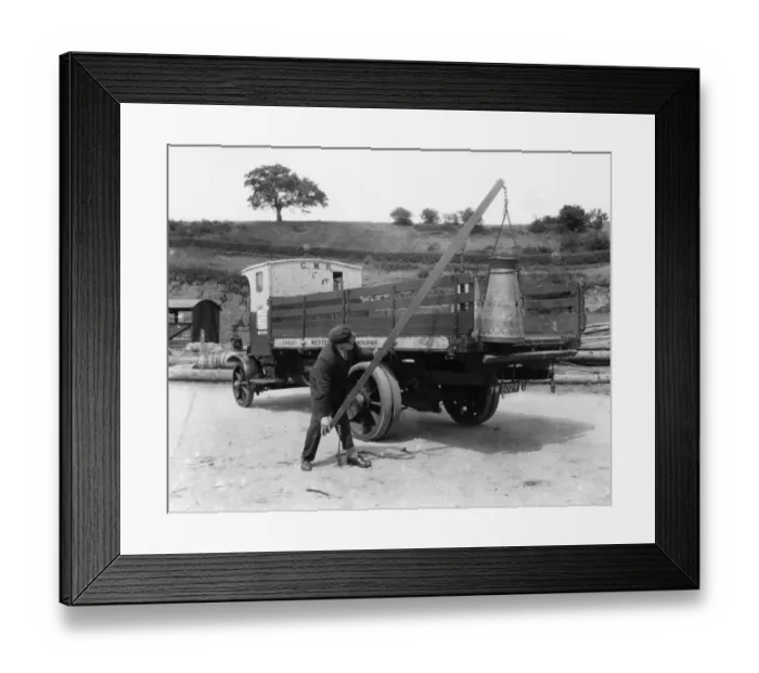 Framed Print : GWR 4 Ton Thornycroft Lorry, 1929