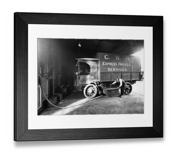Framed Print : Westbourne Park Motor Depot, 1920 Framed Print : Westbourne Park Motor Depot, 1920