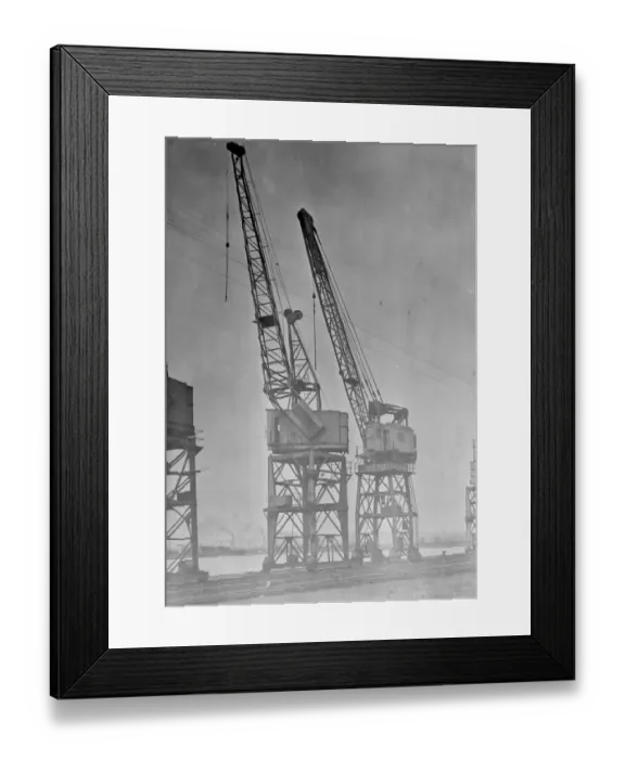 Framed Print : Newport Docks, 1936 Framed Print : Newport Docks, 1936