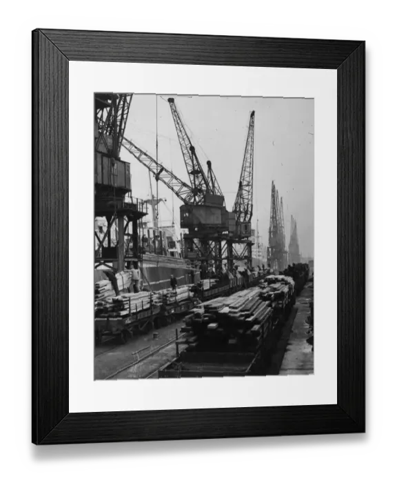 Framed Print : Newport Docks, 1947 Framed Print : Newport Docks, 1947