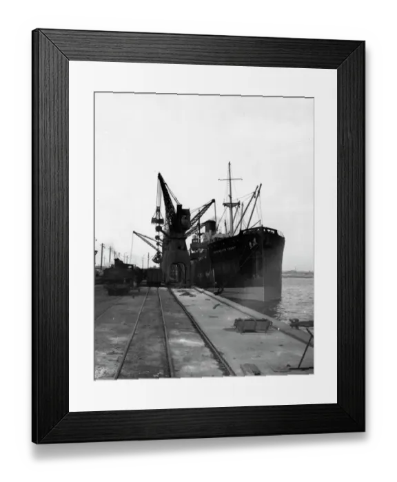 Framed Print : Newport Docks