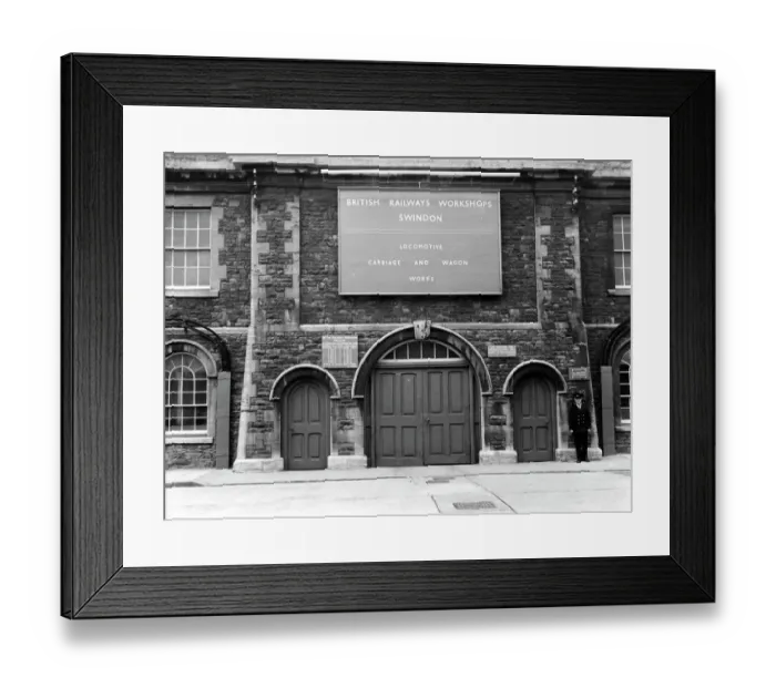Framed Print : Swindon Works tunnel entrance, 1966